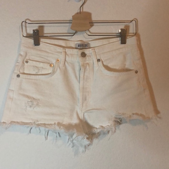 Agolde Pants - Agolde white shorts 25